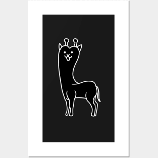 Giraffe Cat, Dark Posters and Art